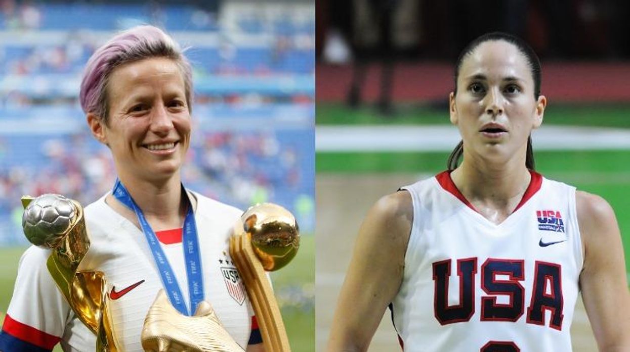 Megan Rapinoe and Sue Bird