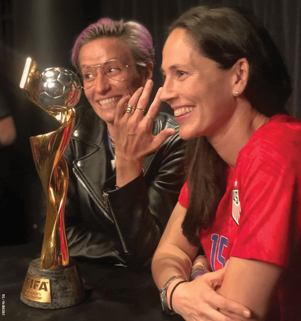 Megan Rapinoe and Sue Bird
