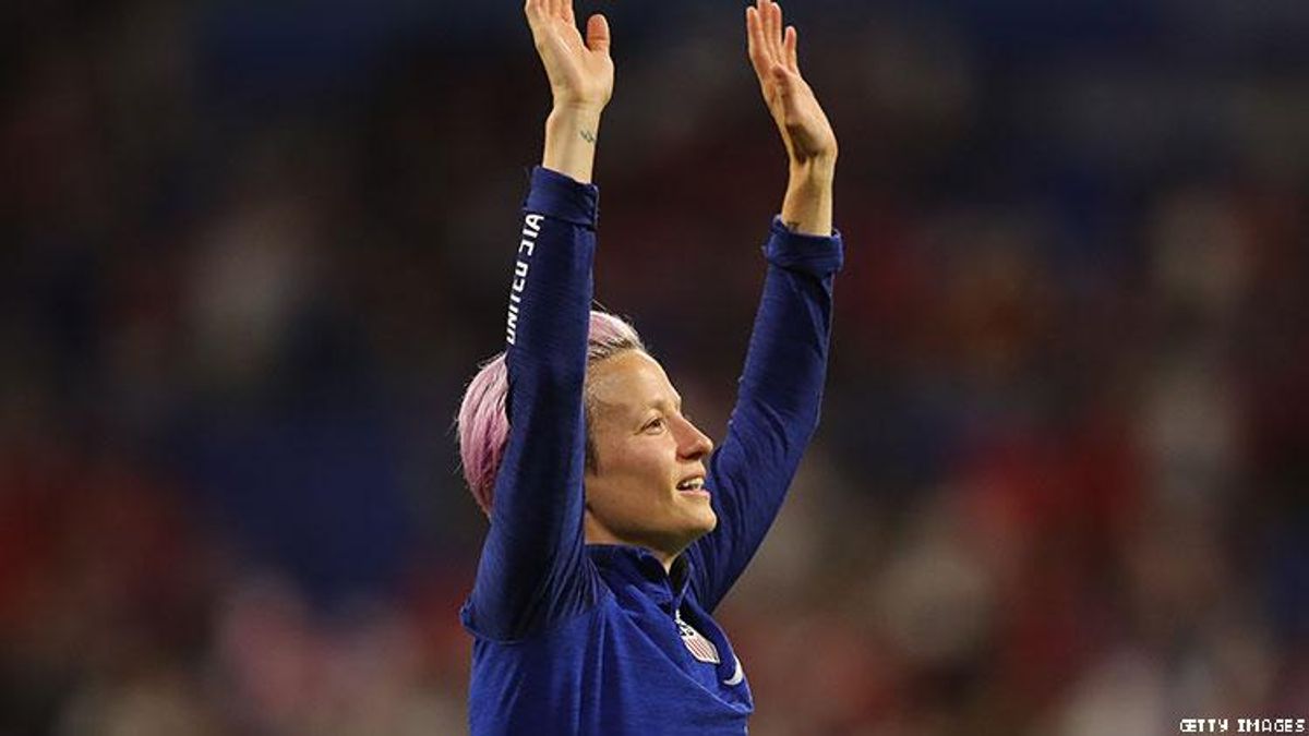 Megan Rapinoe at the World Cup in France