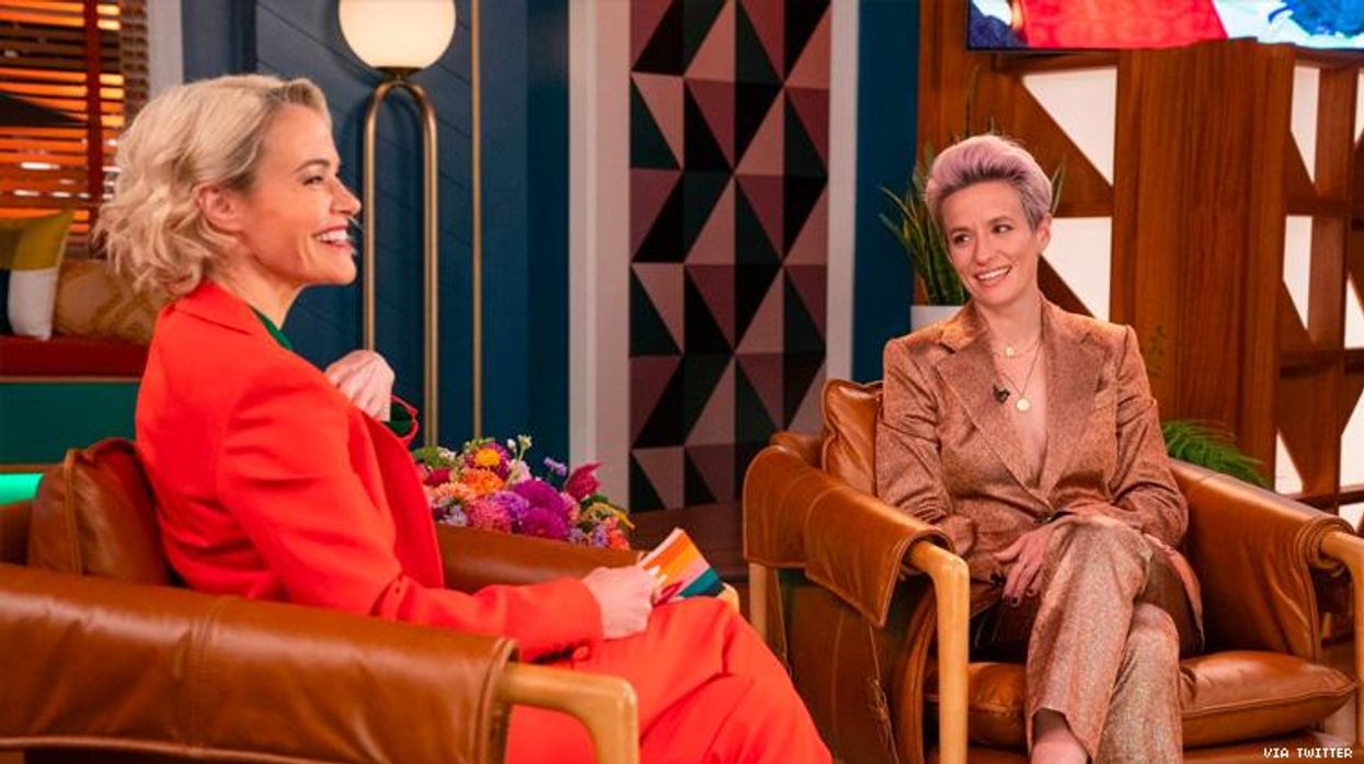 Megan Rapinoe making a cameo on The L Word.