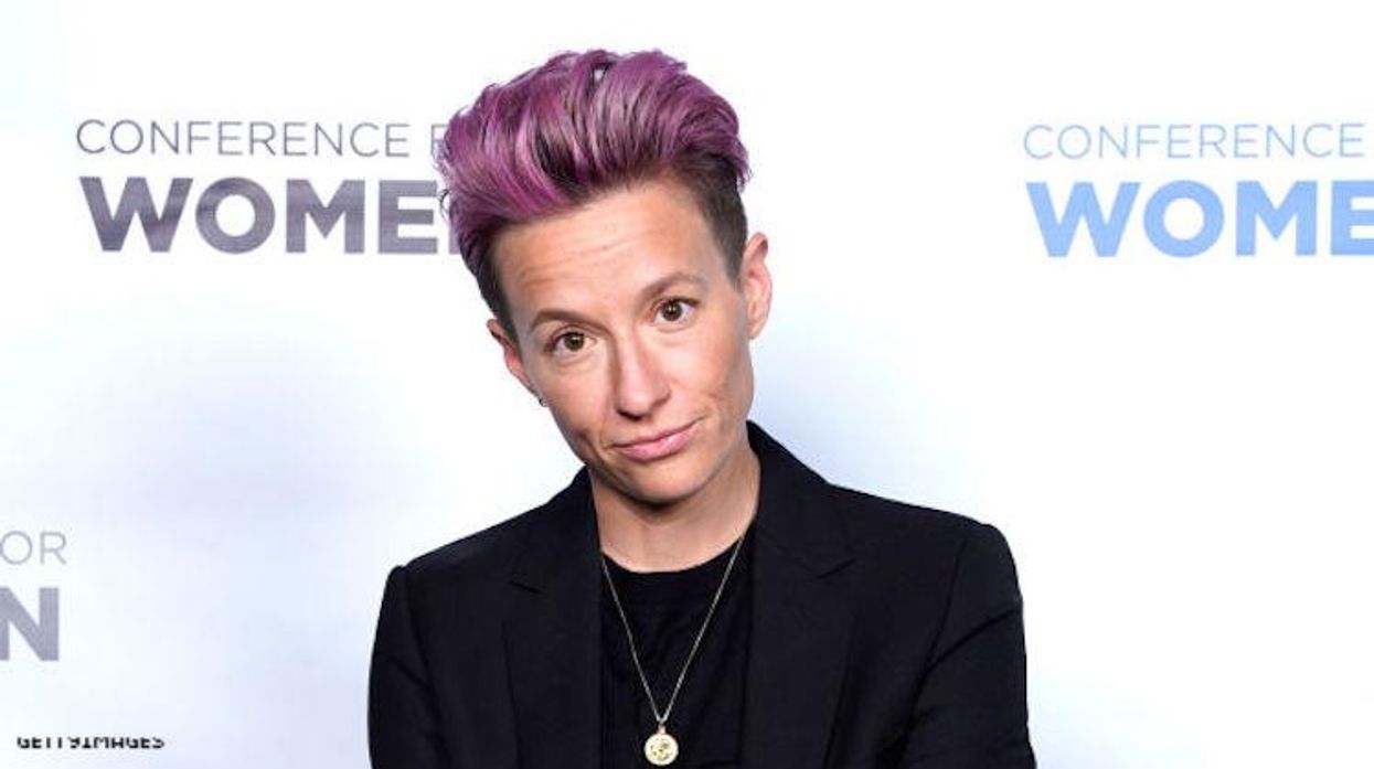 Megan Rapinoe on a red carpet.