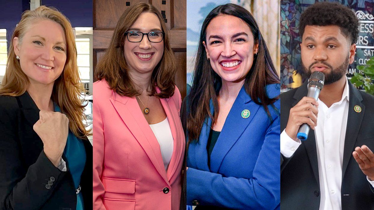 Melanie Stansbury Sarah McBride Alexandria Ocasio Cortez Maxwell Alejandro Frost