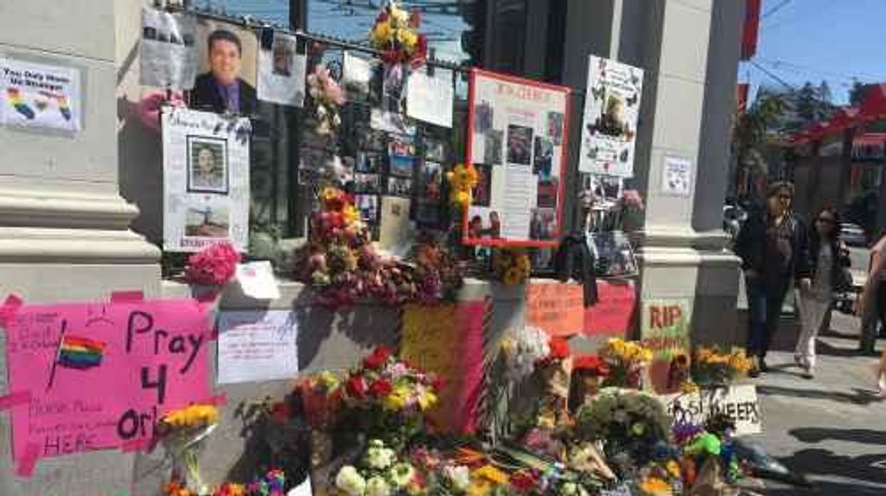 memorial to victims of Orlando attack