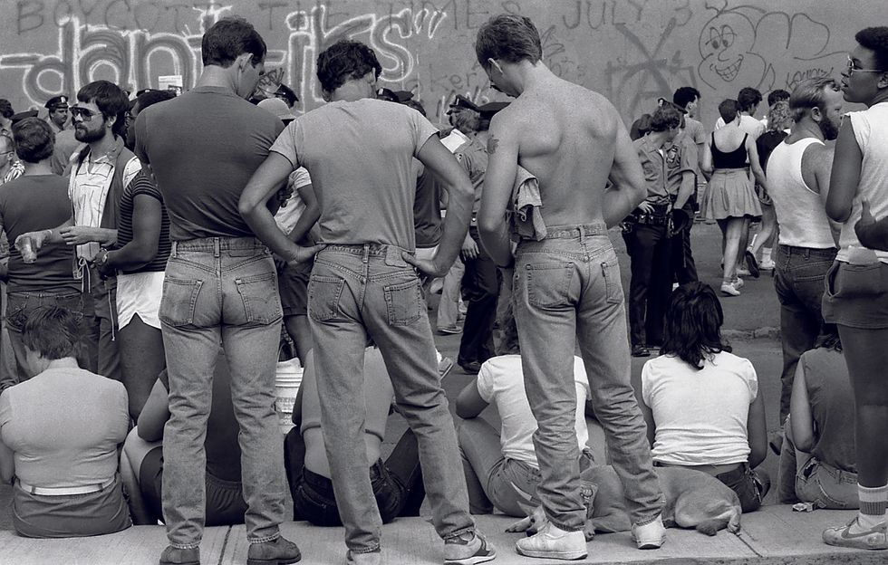 men at pride wearing levi's