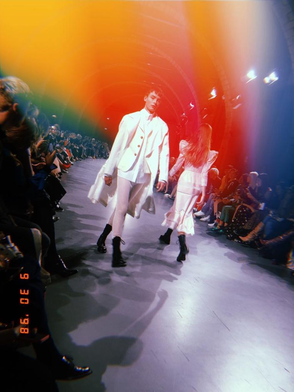 Menswear at John Galliano. I would estrange my mother for these leggings.