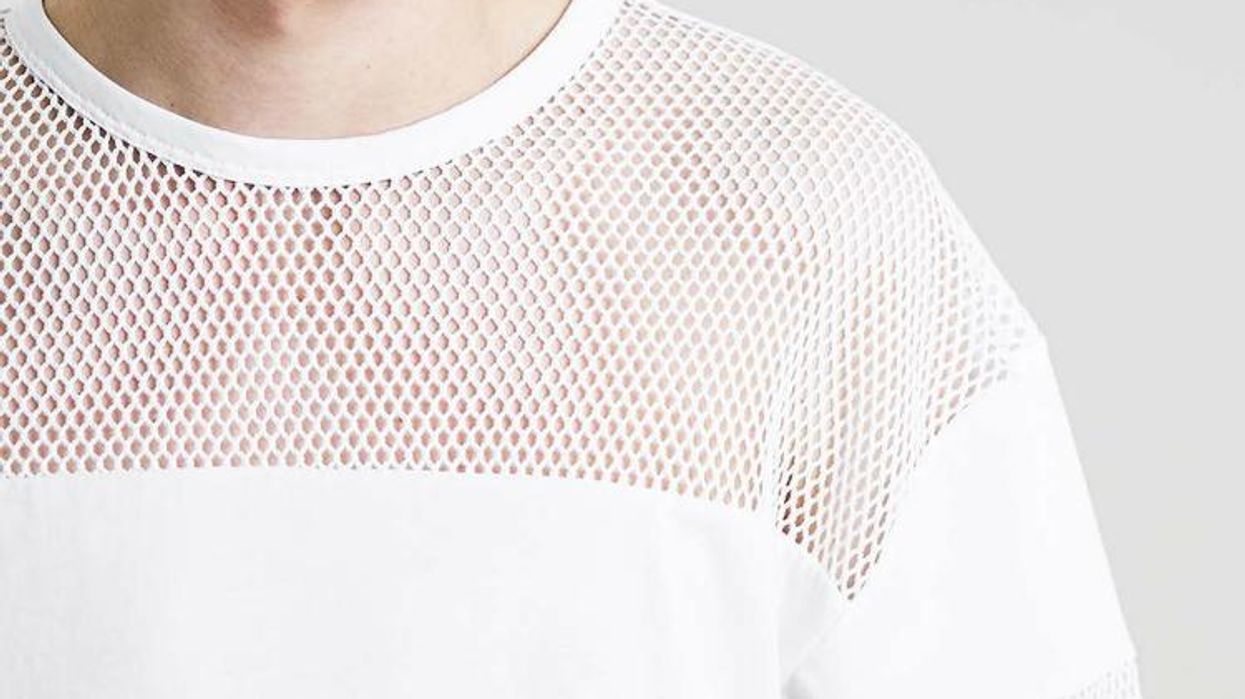 Mesh shirt topman