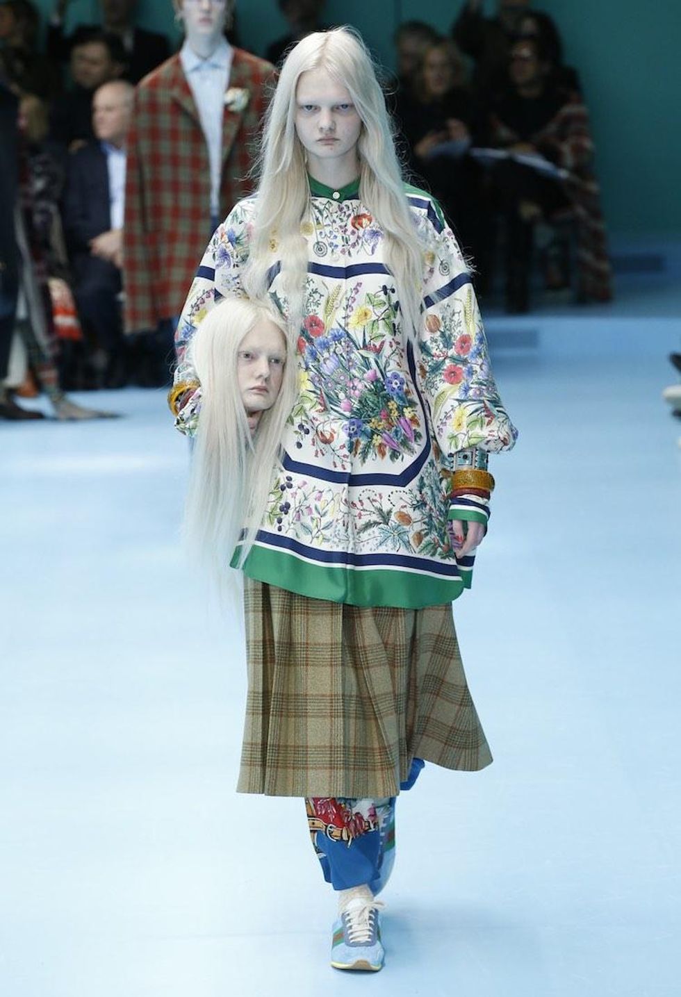 MFW: Gucci Dazzles Us Once Again With Feathers, Severed Heads, & Dragons