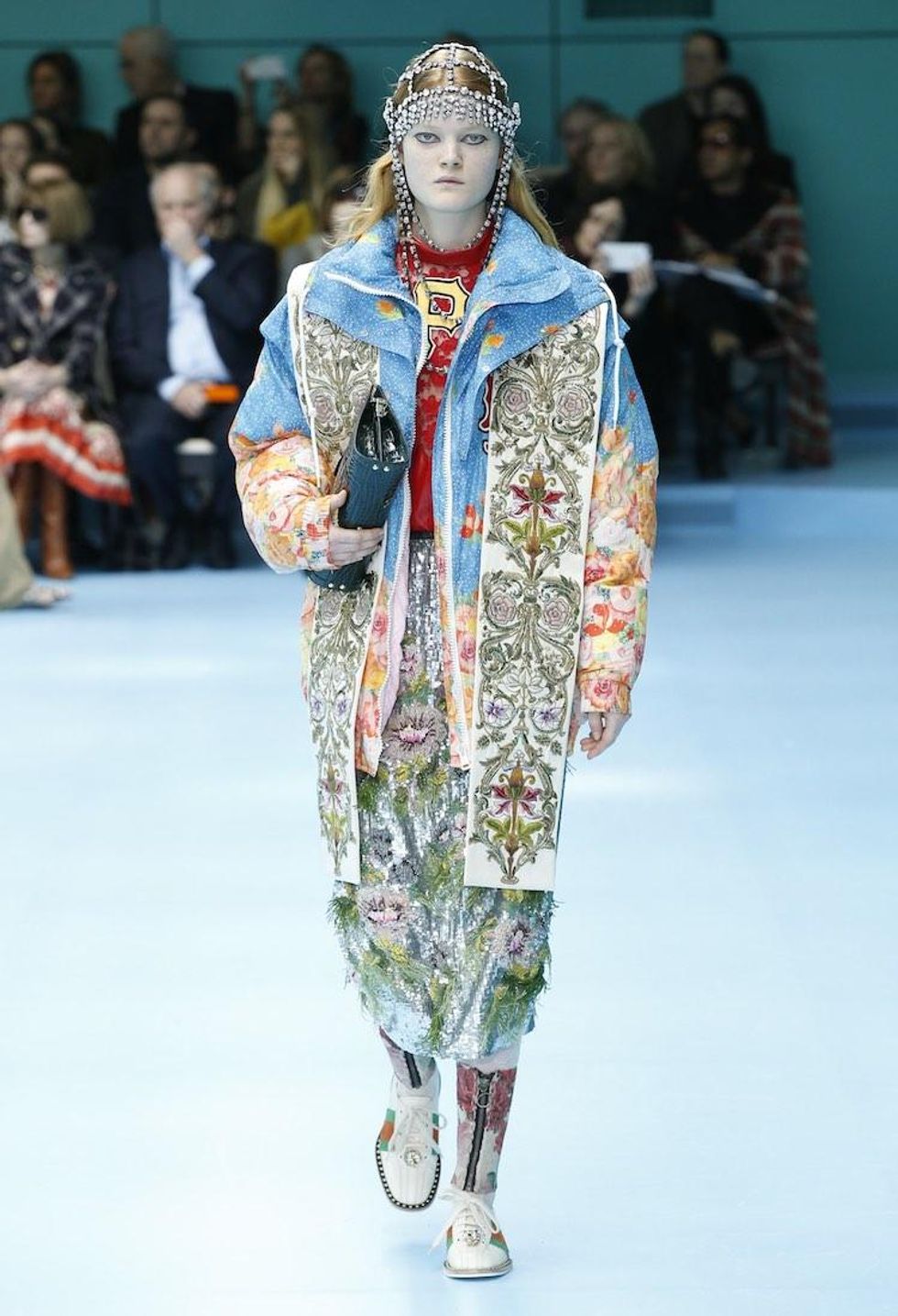 MFW: Gucci Dazzles Us Once Again With Feathers, Severed Heads, & Dragons