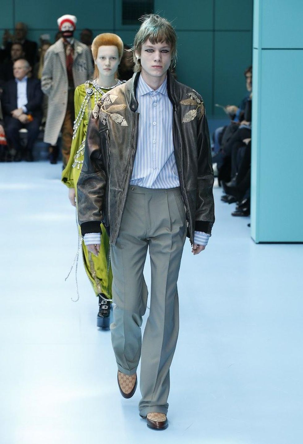 MFW: Gucci Dazzles Us Once Again With Feathers, Severed Heads, & Dragons