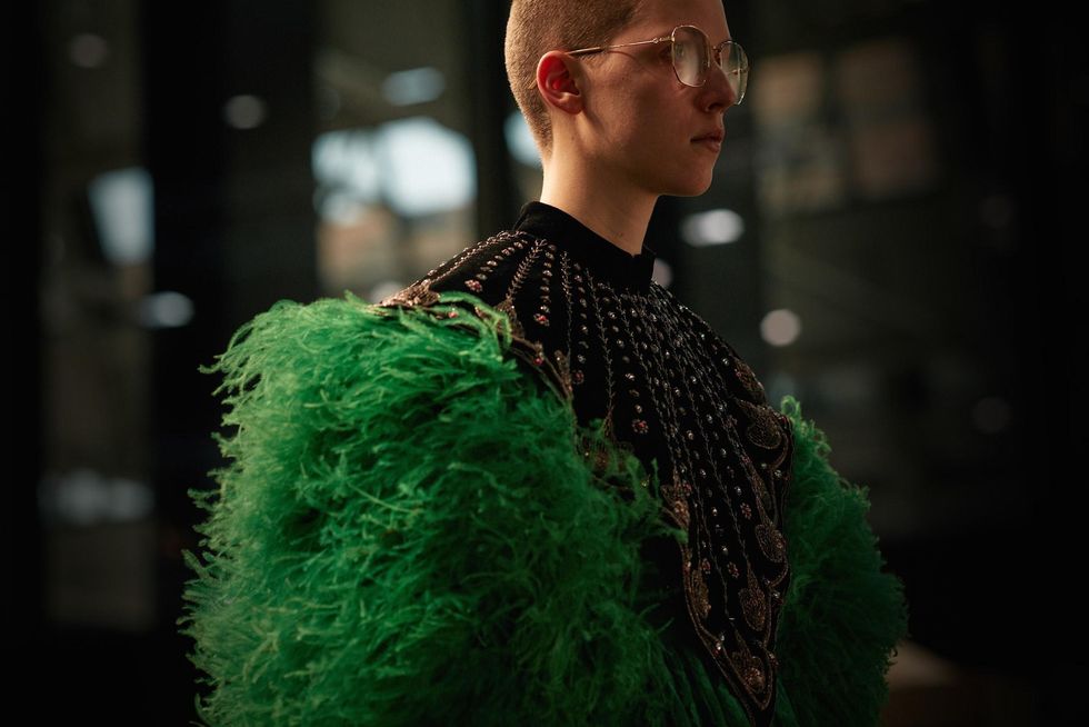 MFW: Gucci Dazzles Us Once Again With Feathers, Severed Heads, & Dragons