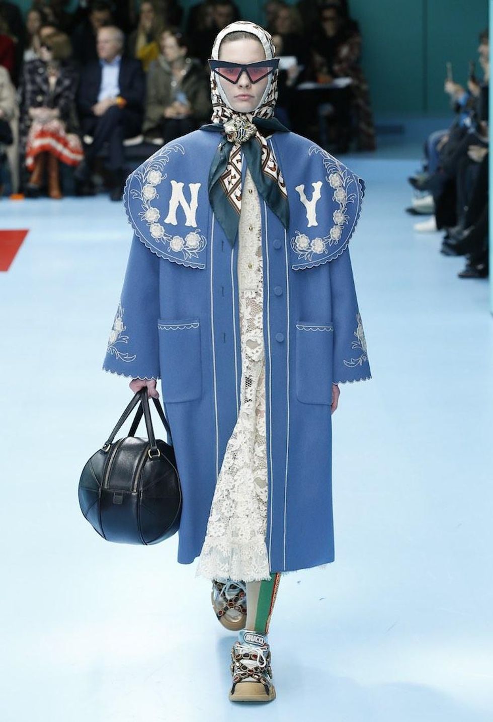 MFW: Gucci Dazzles Us Once Again With Feathers, Severed Heads, & Dragons