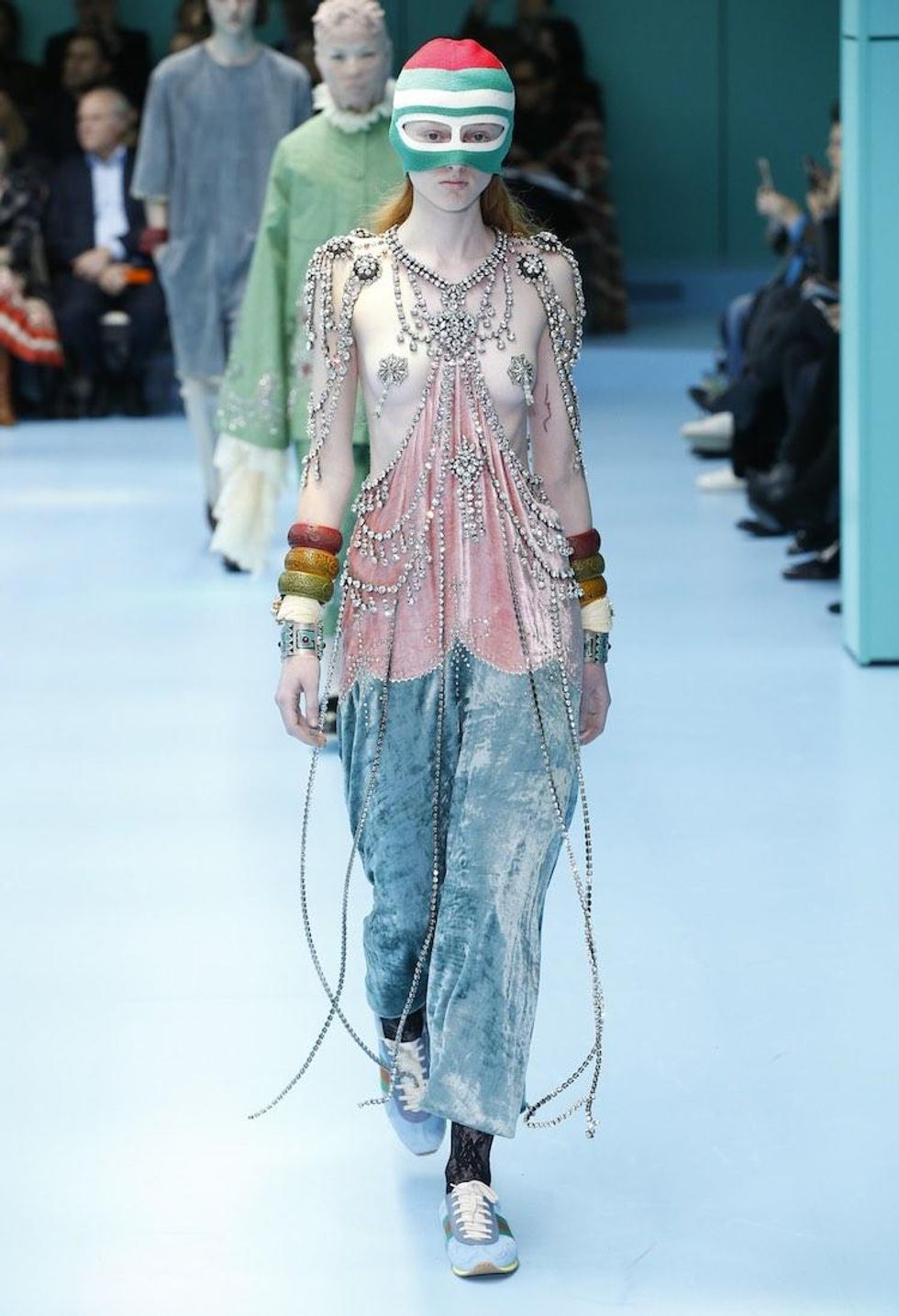MFW: Gucci Dazzles Us Once Again With Feathers, Severed Heads, & Dragons