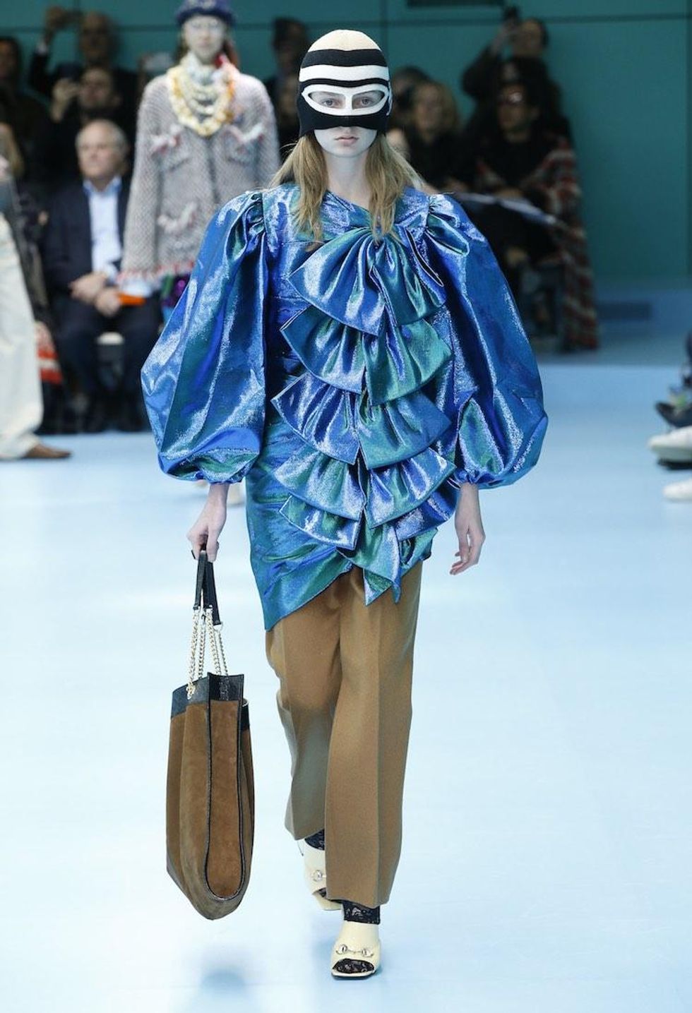 MFW: Gucci Dazzles Us Once Again With Feathers, Severed Heads, & Dragons