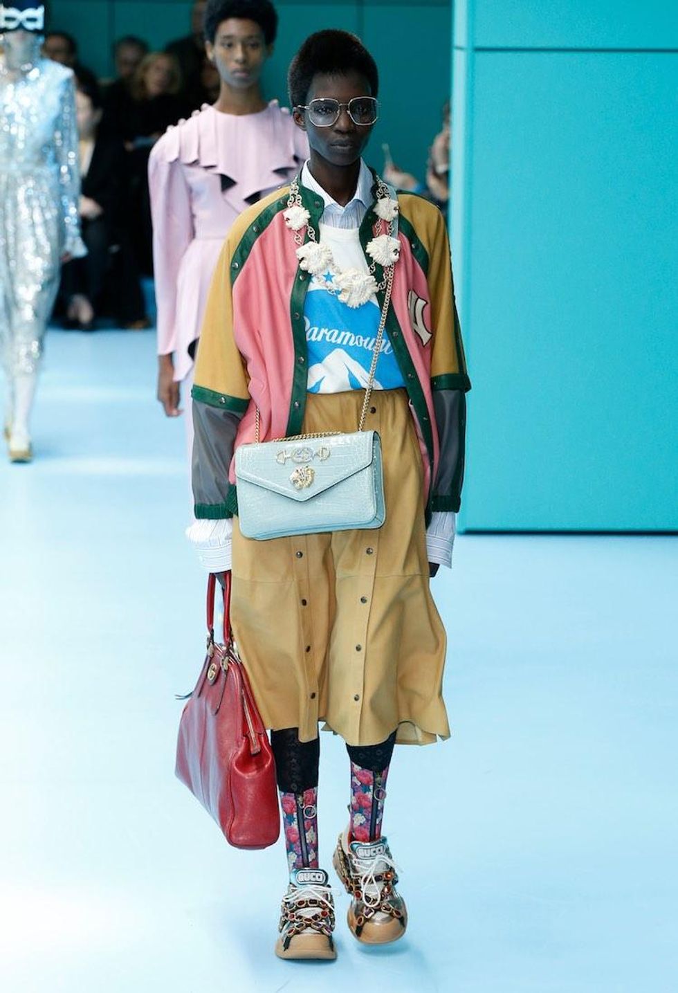 MFW: Gucci Dazzles Us Once Again With Feathers, Severed Heads, & Dragons