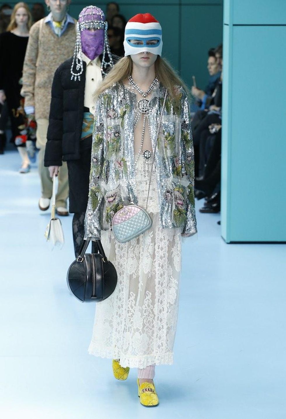 MFW: Gucci Dazzles Us Once Again With Feathers, Severed Heads, & Dragons