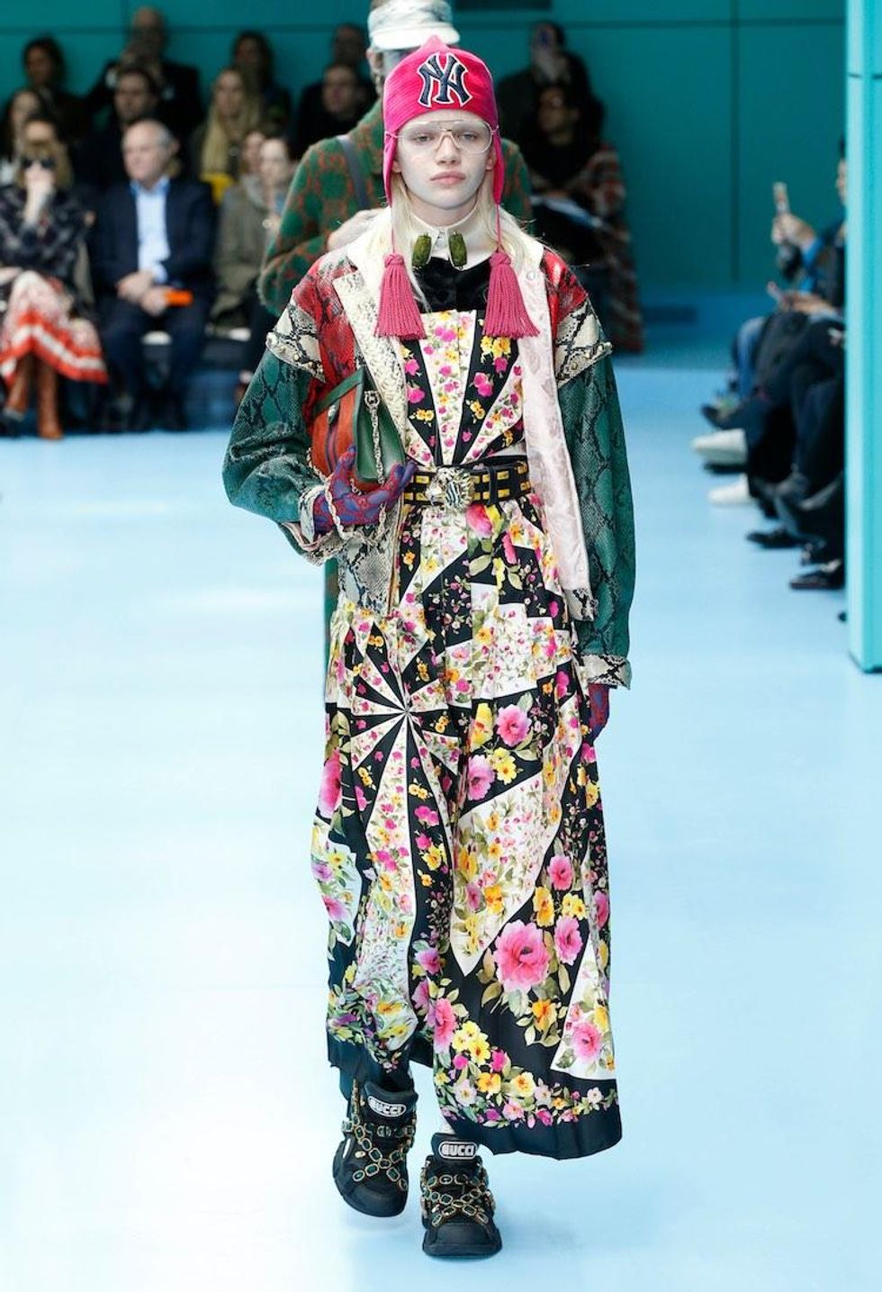 MFW: Gucci Dazzles Us Once Again With Feathers, Severed Heads, & Dragons