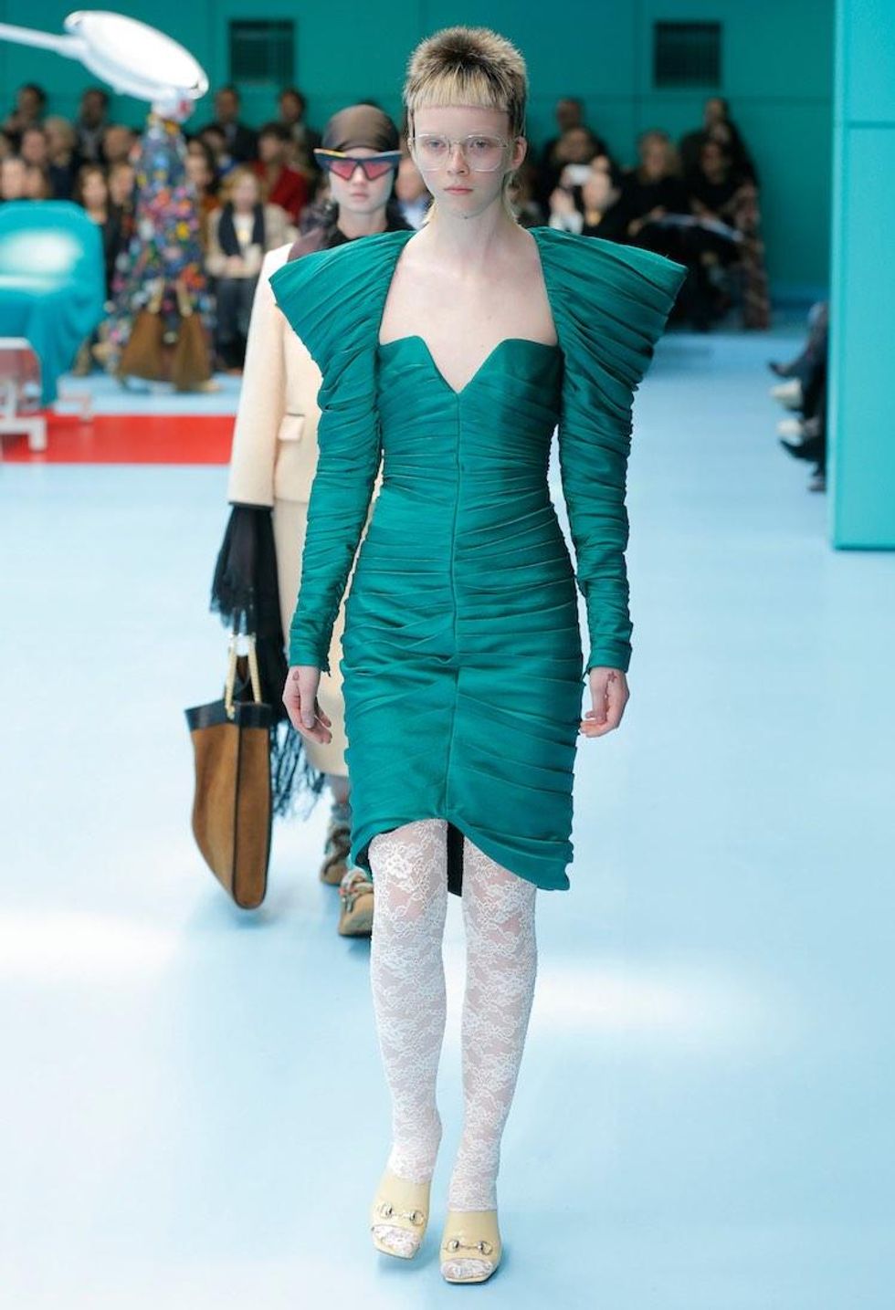 MFW: Gucci Dazzles Us Once Again With Feathers, Severed Heads, & Dragons