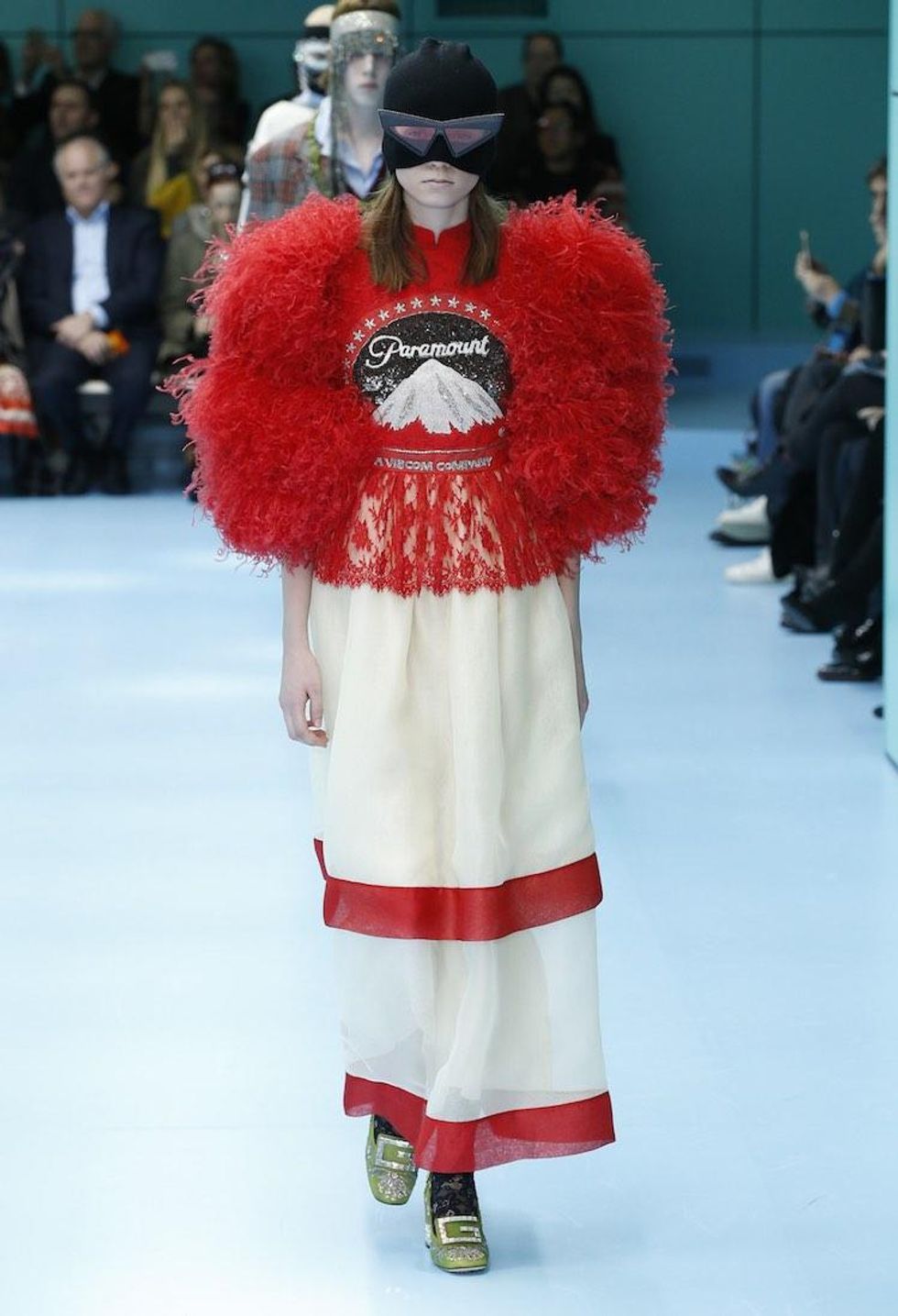 MFW: Gucci Dazzles Us Once Again With Feathers, Severed Heads, & Dragons