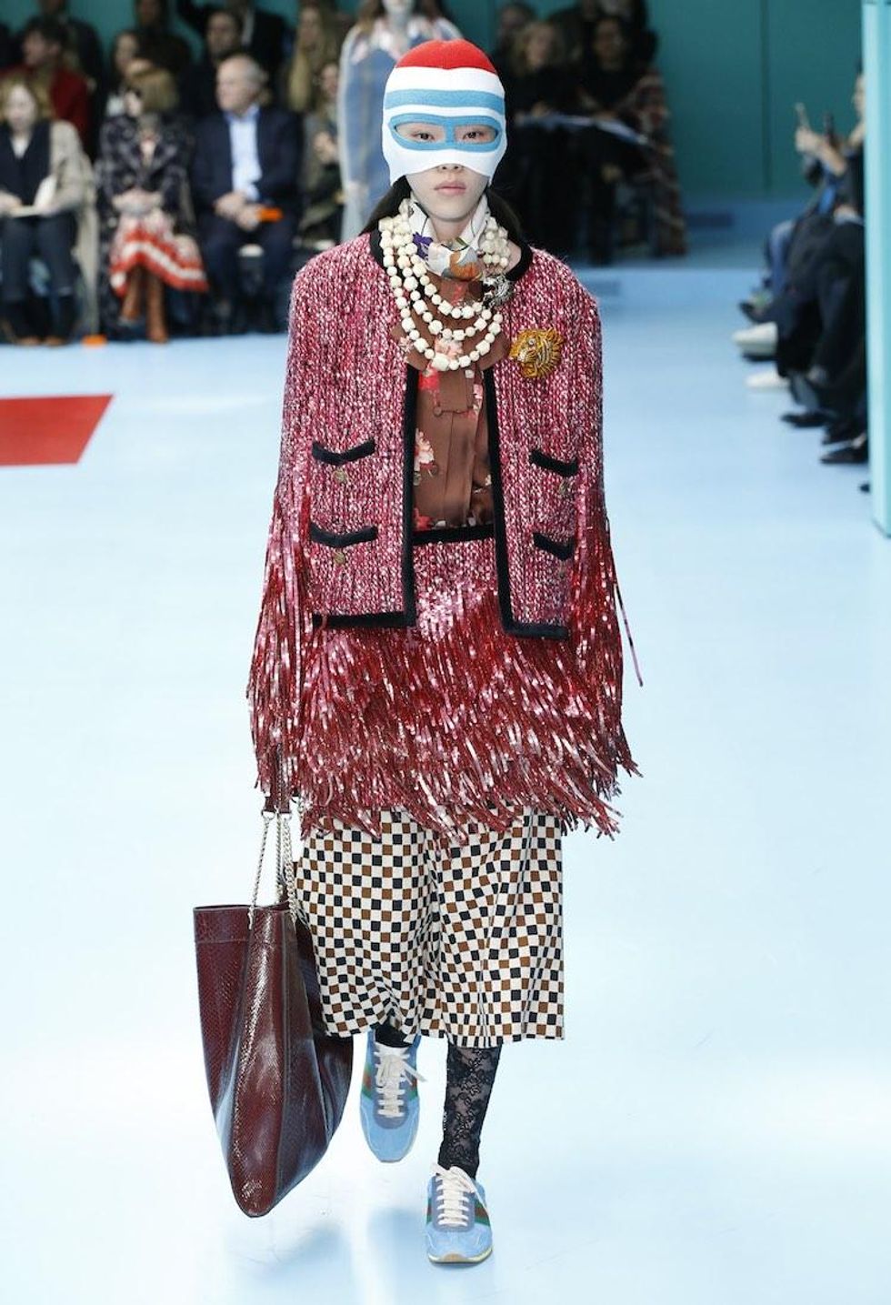 MFW: Gucci Dazzles Us Once Again With Feathers, Severed Heads, & Dragons