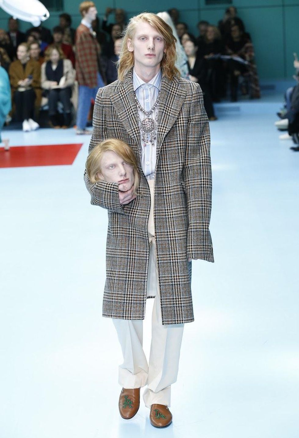 MFW: Gucci Dazzles Us Once Again With Feathers, Severed Heads, & Dragons