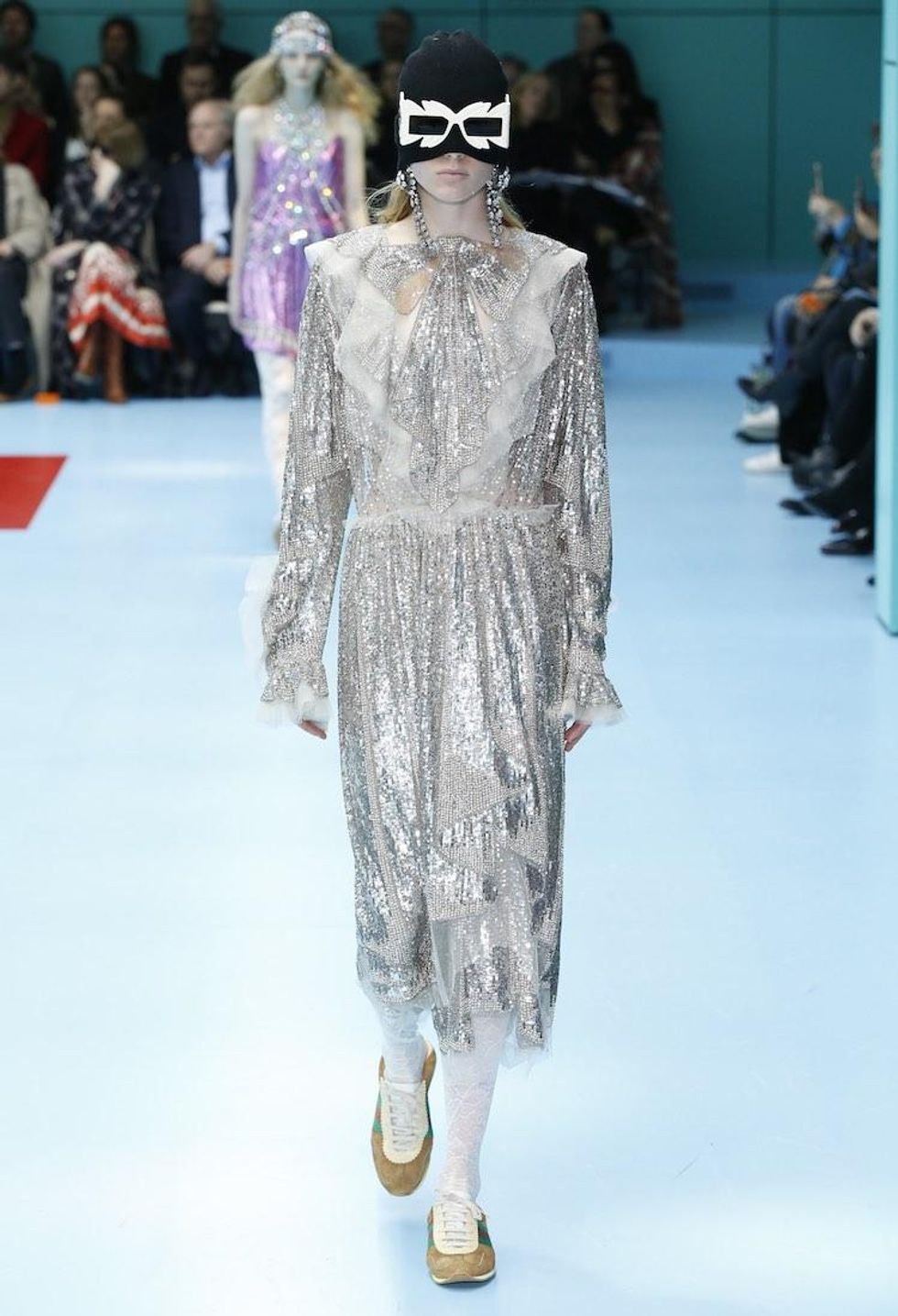 MFW: Gucci Dazzles Us Once Again With Feathers, Severed Heads, & Dragons