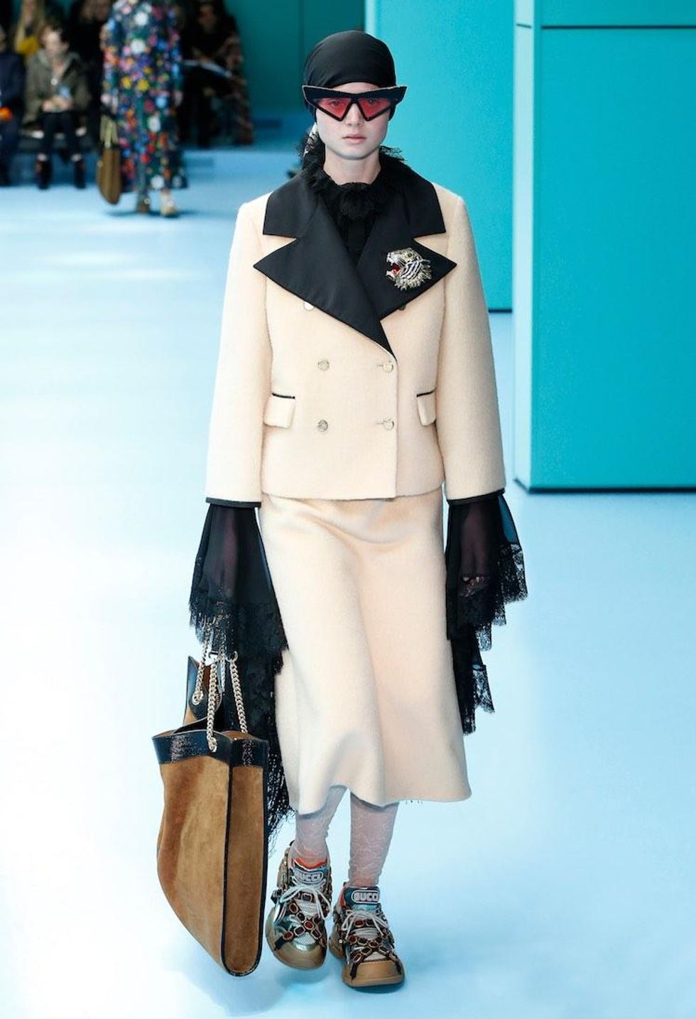 MFW: Gucci Dazzles Us Once Again With Feathers, Severed Heads, & Dragons