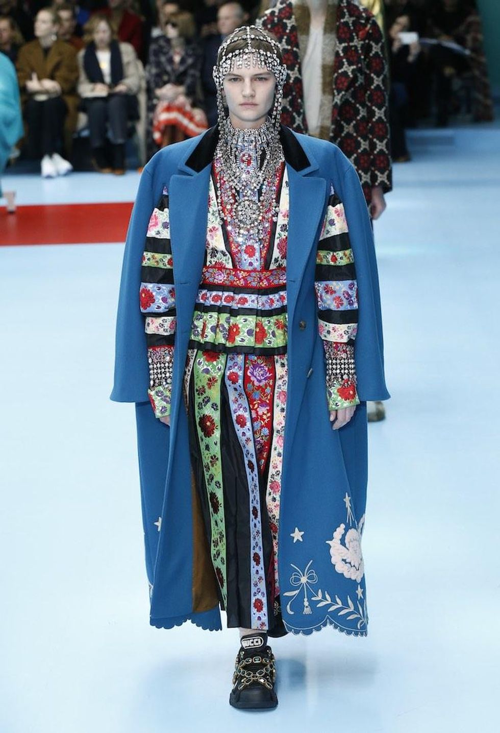 MFW: Gucci Dazzles Us Once Again With Feathers, Severed Heads, & Dragons