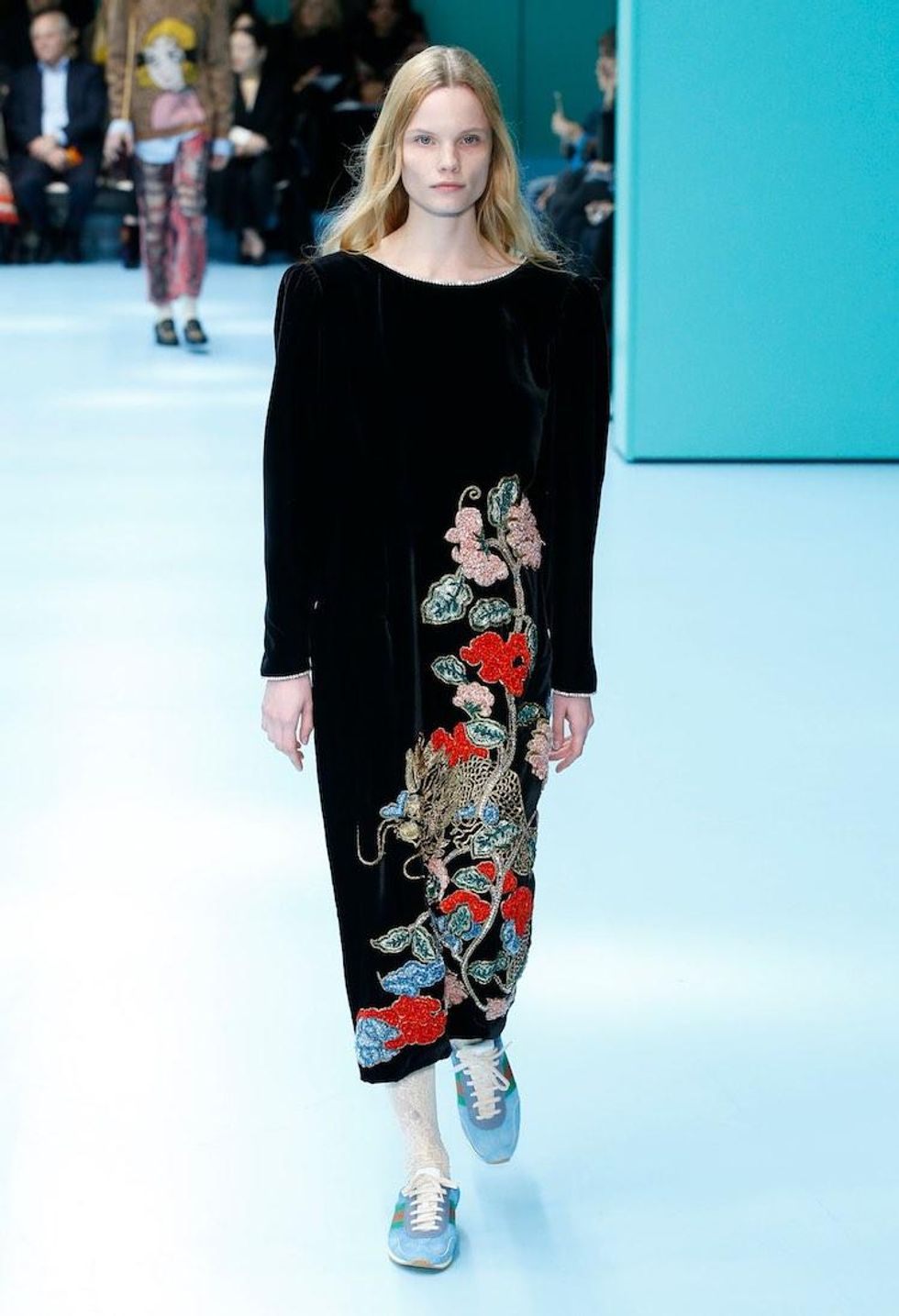 MFW: Gucci Dazzles Us Once Again With Feathers, Severed Heads, & Dragons