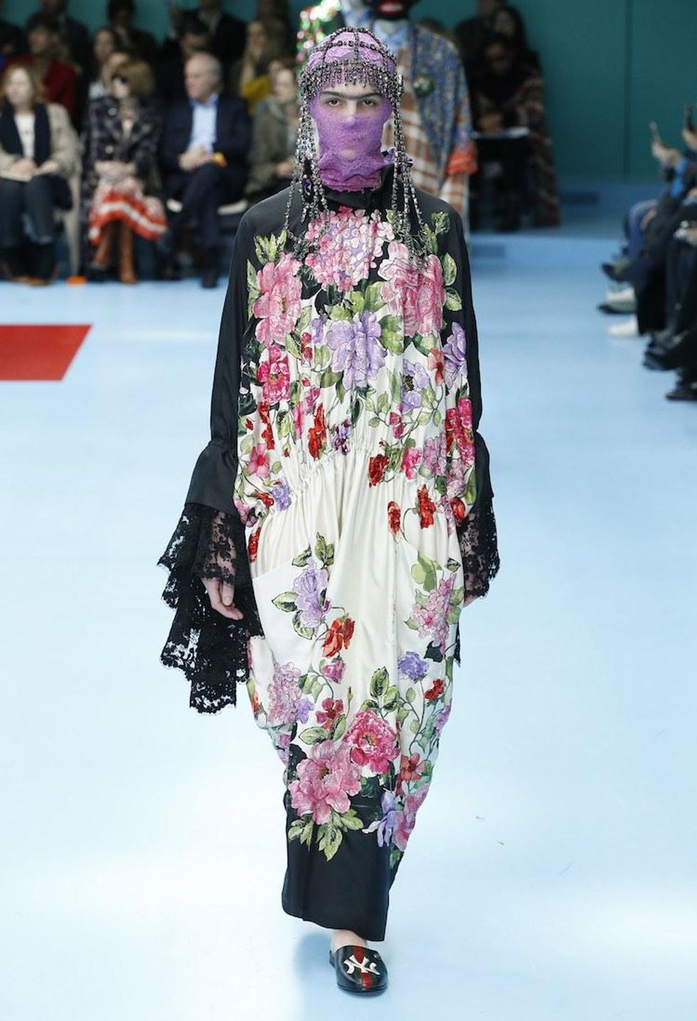 MFW: Gucci Dazzles Us Once Again With Feathers, Severed Heads, & Dragons