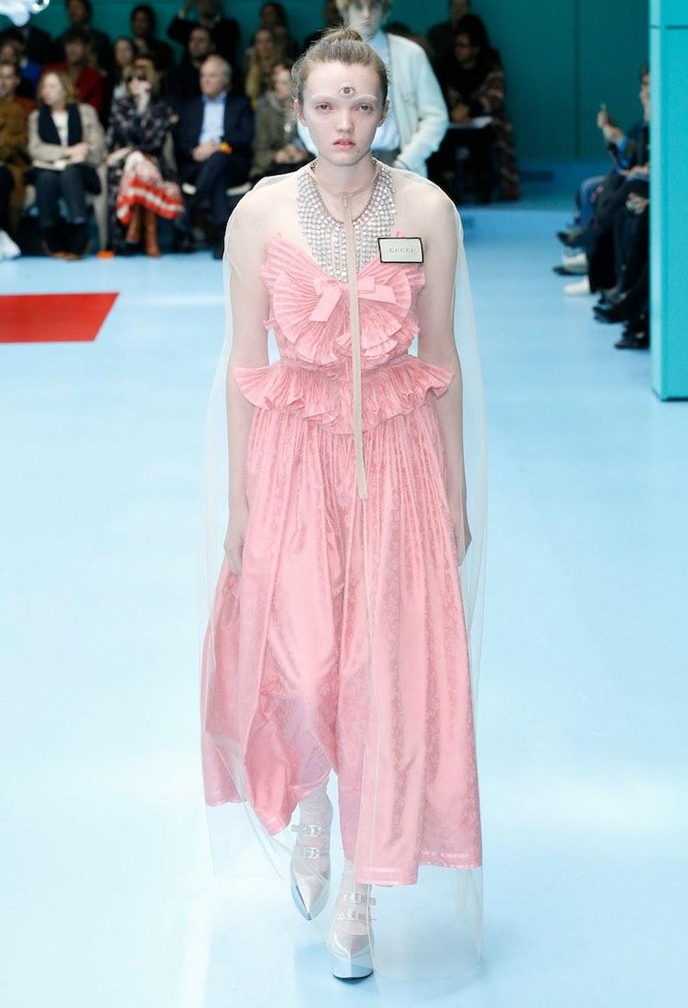 MFW: Gucci Dazzles Us Once Again With Feathers, Severed Heads, & Dragons