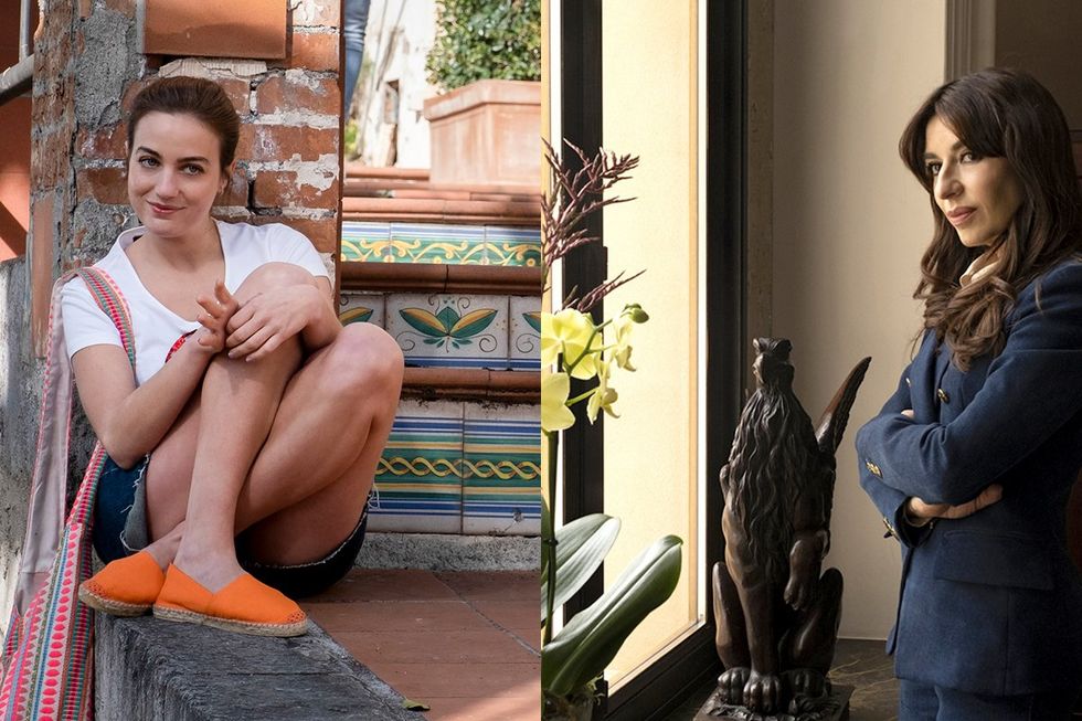 Mia and Valentina on The White Lotus season 2