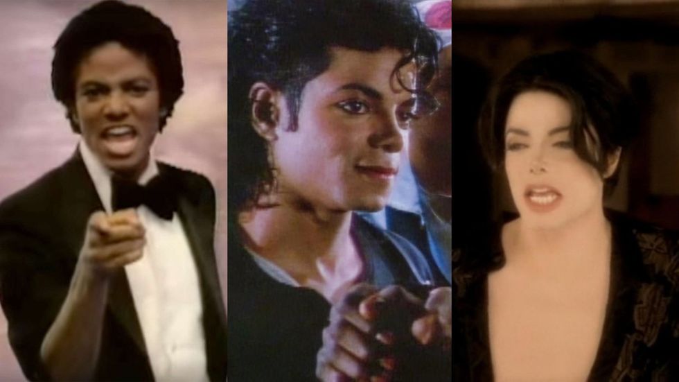 Michael Jackson in Don't Stop Til You Get Enough; Bad; You Are Not Alone music videos