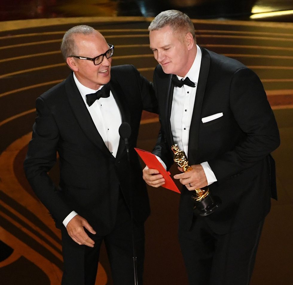 Michael Keaton and John Ottman at the 2019 Academy Awards