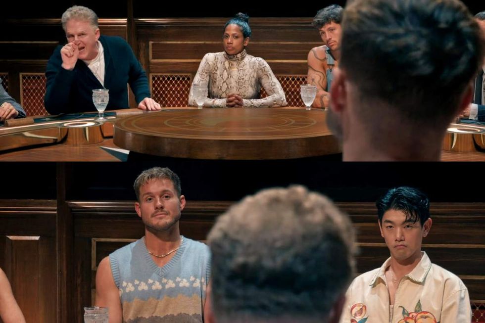 Michael Rapaport; Colton Underwood on The Traitors season 4