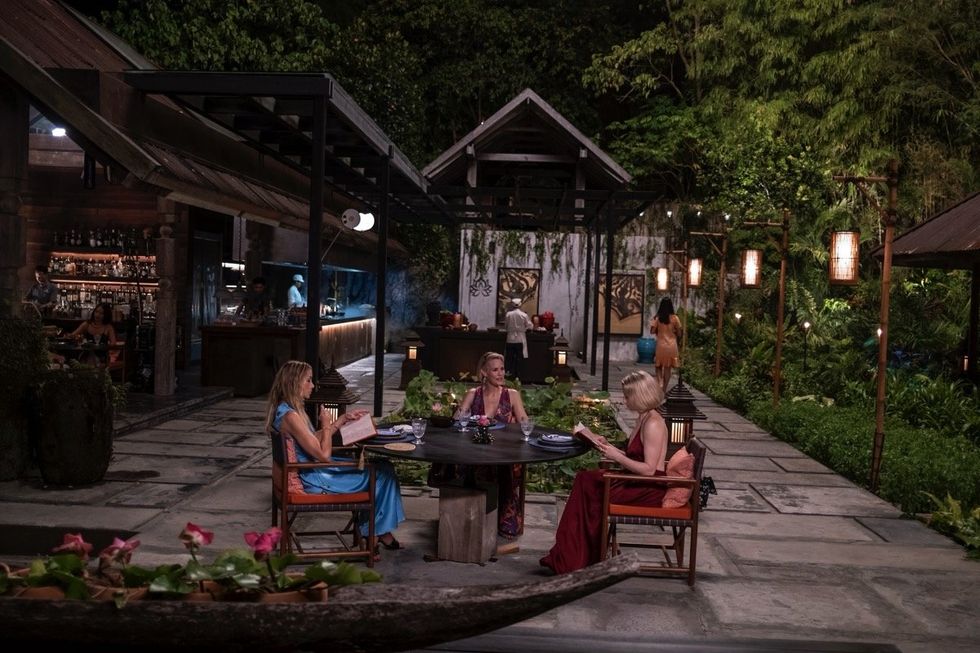 Michelle Monaghan, Leslie Bibb, and Carrie Coon on The White Lotus season 3