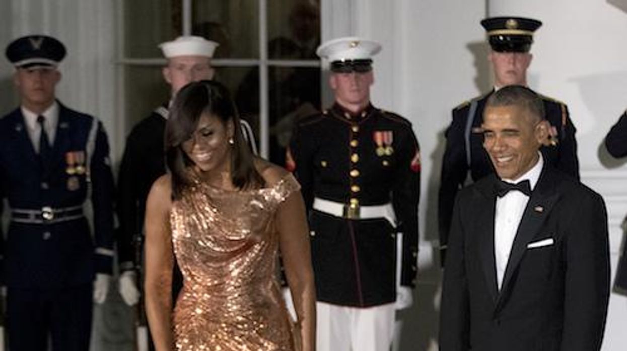 michelle obama versace