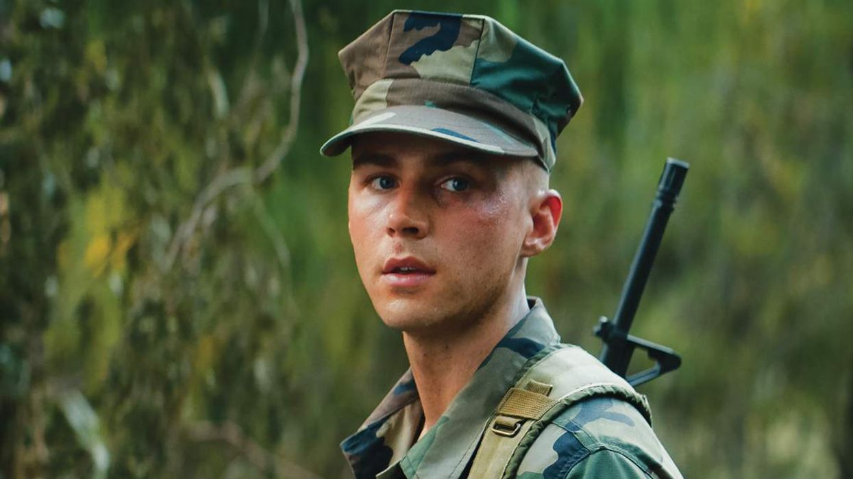 Miles Heizer in a scene from Netflix series Boots