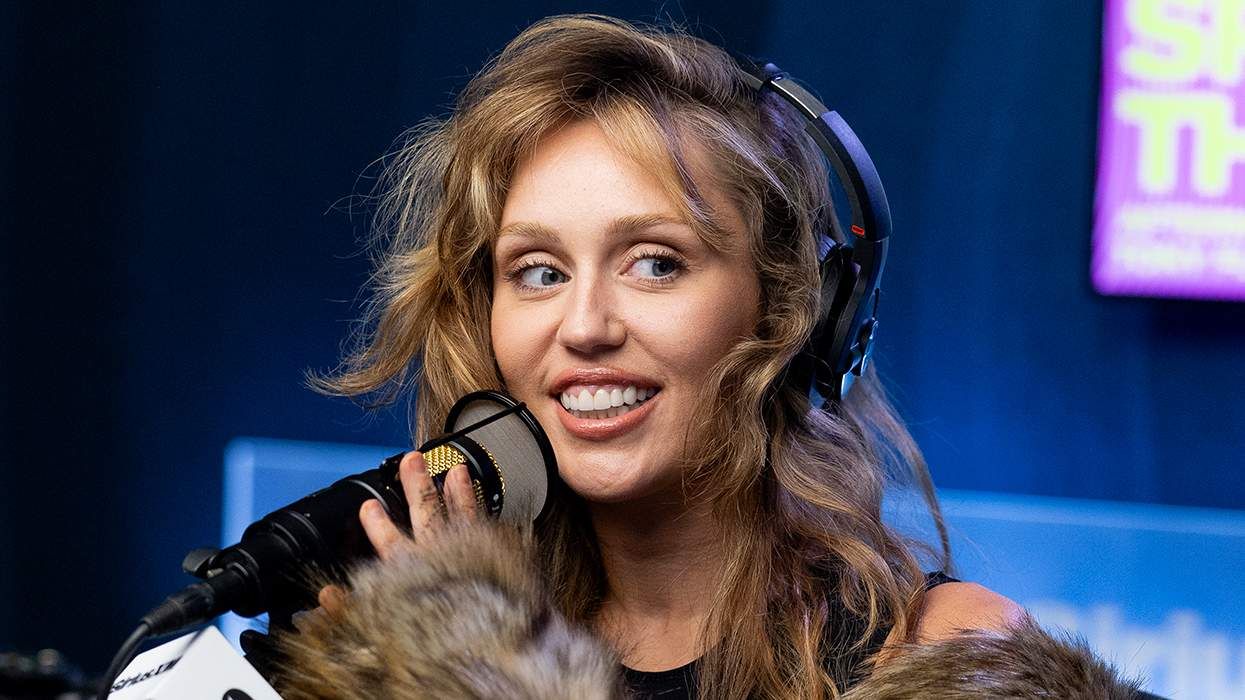 Miley Cyrus at the SiriusXM studios in Los Angeles California in July 2025