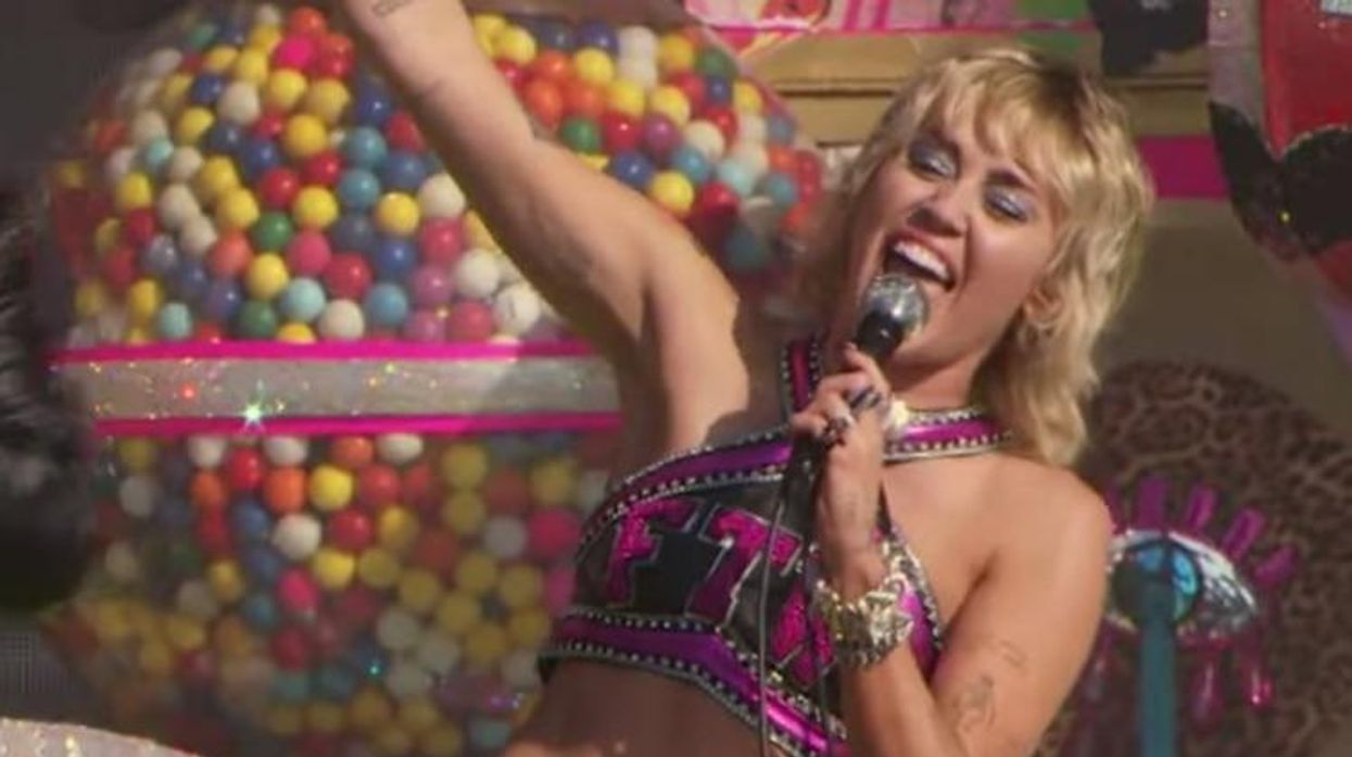 Miley Cyrus at the Super Bowl