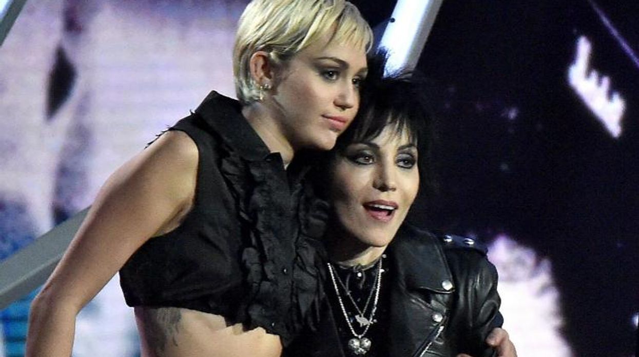 Miley Cyrus Joan Jett Hall of Fame