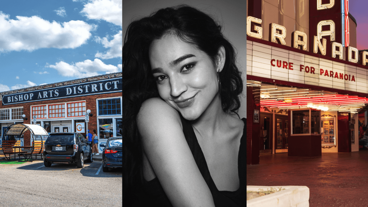 Miss Benny pictured between Dallas’s Bishop Arts District and the Granada Theater.