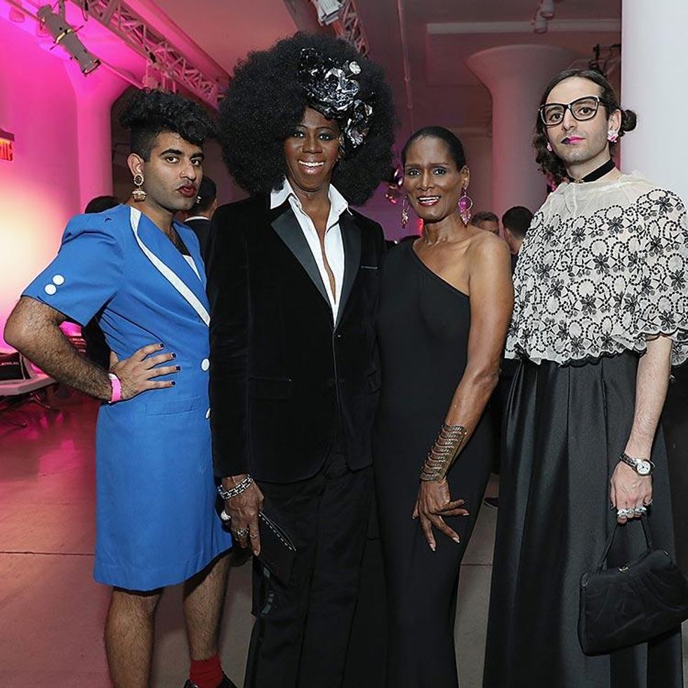 Miss J (2nd L), Tracey Norman, and Jacob Tobia