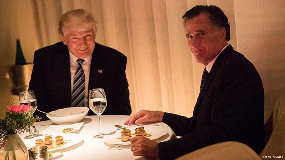 Mitt Romney criticizes Donald Trump in a new Washington Post op-ed.