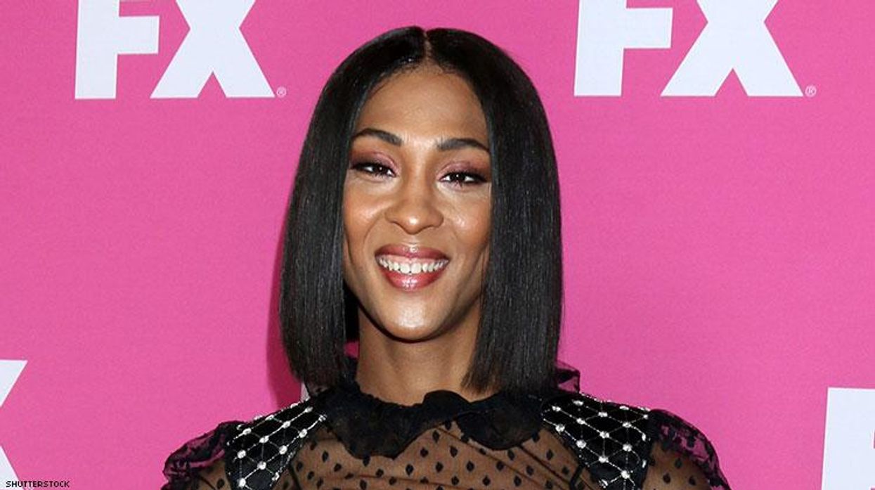 Mj Rodriguez on a red carpet.