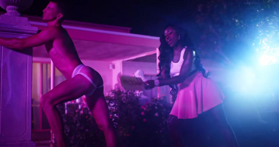 Model Mark Young Spanked by Bree Runway Chloe Bailey Have Mercy Music Video