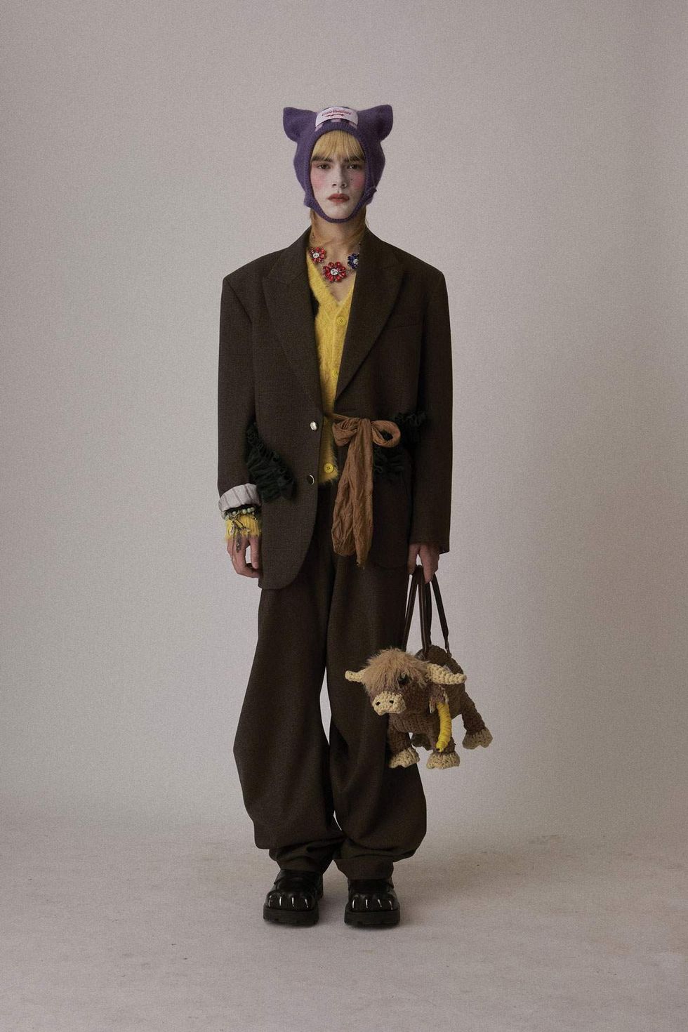 model on \u200bCharles Jeffrey Loverboy runway