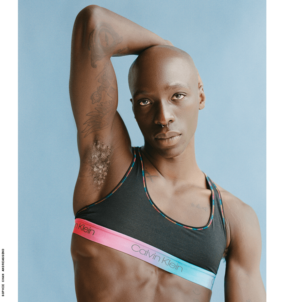 Models Isabella Manderson and saye rediscover the meaning of intimacy and touch while showing off skin in Calvin Klein.