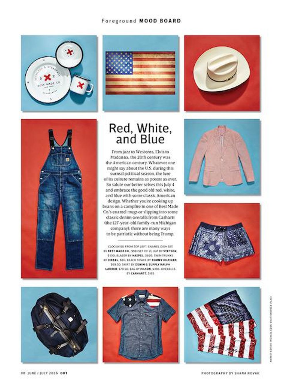 Moodboard: Red, White, and Blue