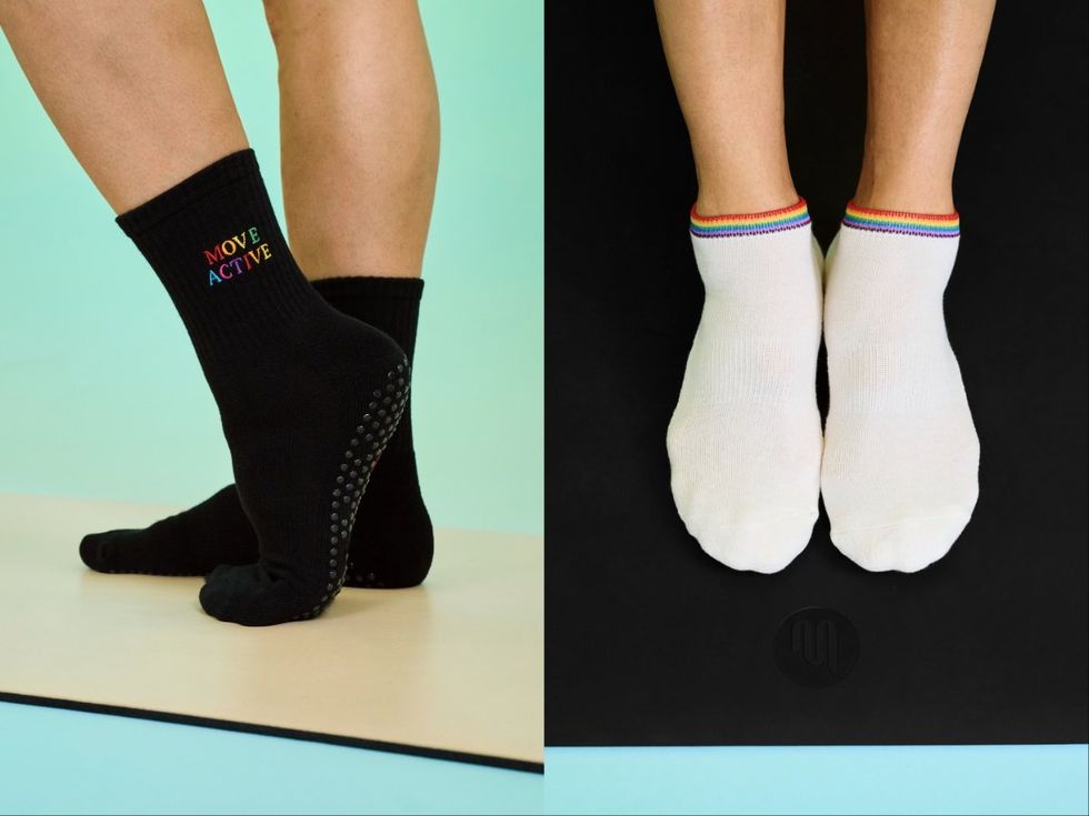 MoreActive socks on people's feet