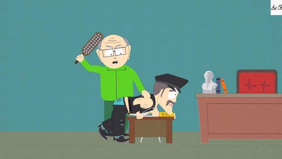 Mr. Garrison and Mr. Slave, "South Park" (2002)